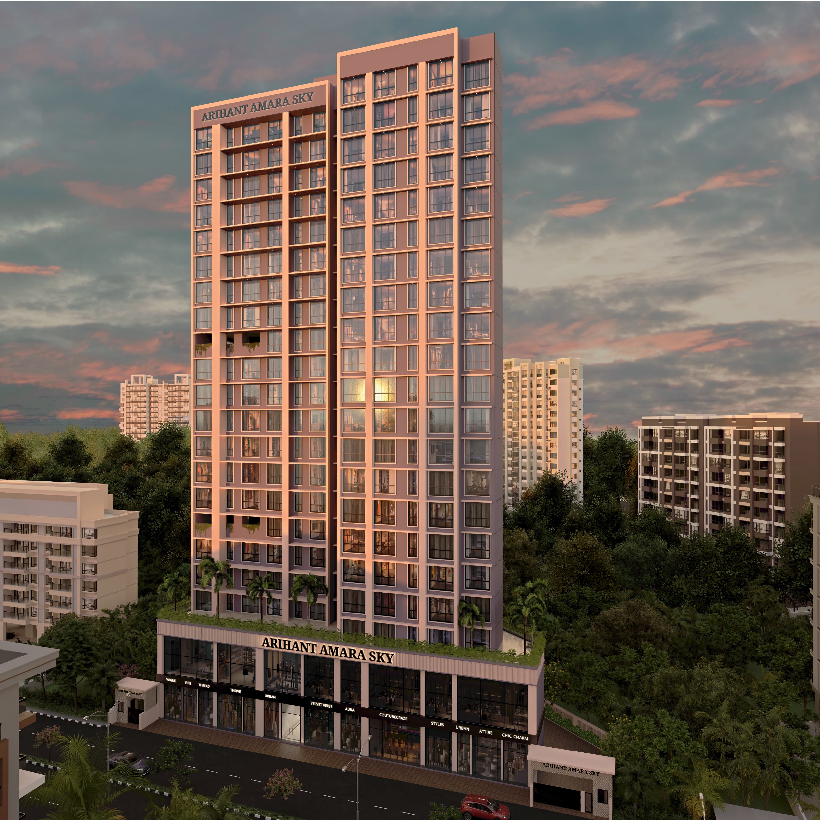 Elegant high-rise ongoing development in Chunabhatti with 1, 2 & 3 BHK residences, premium finishes, and strategic location advantages