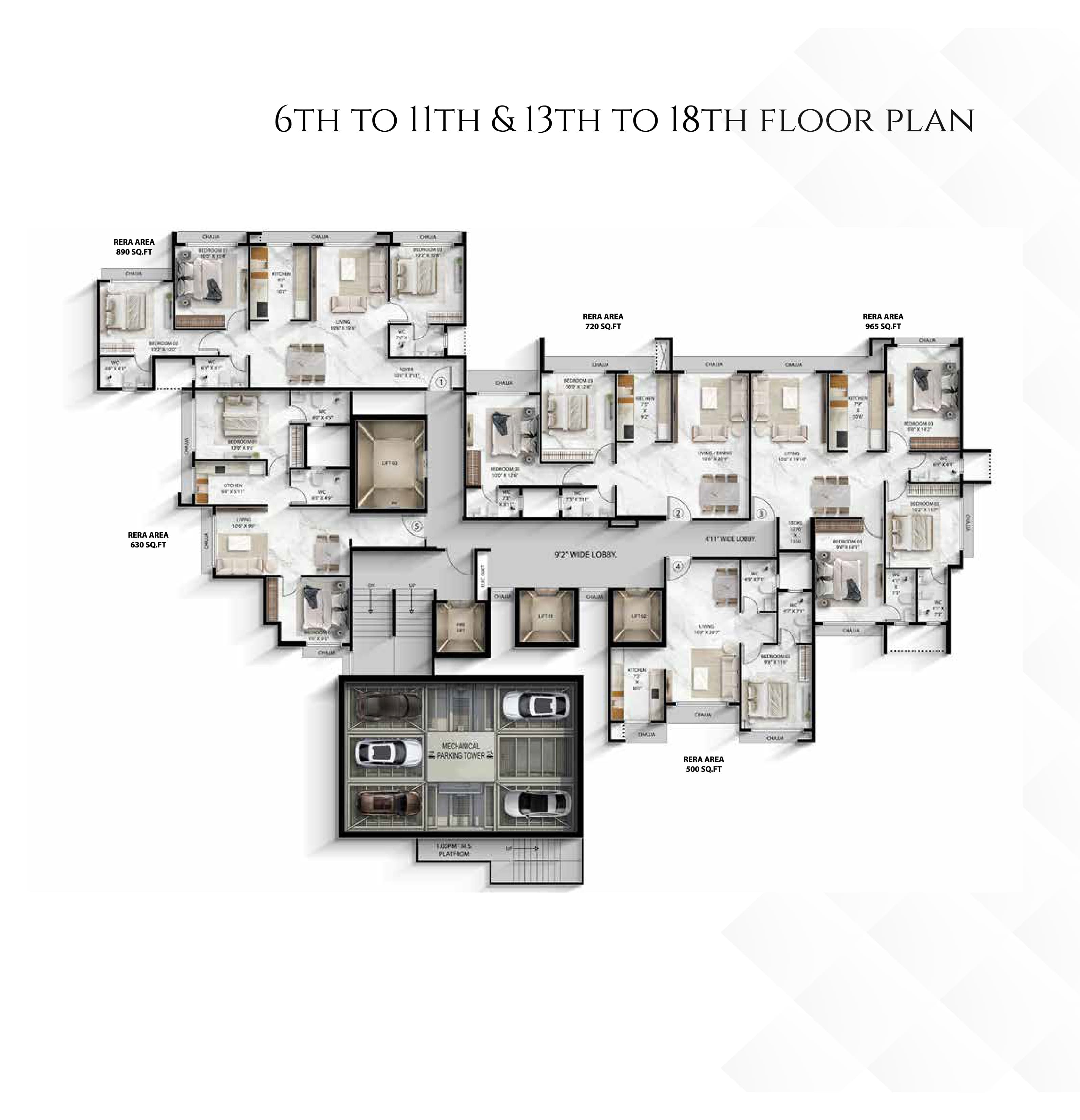 Arihant Amara Sky floor plan 4