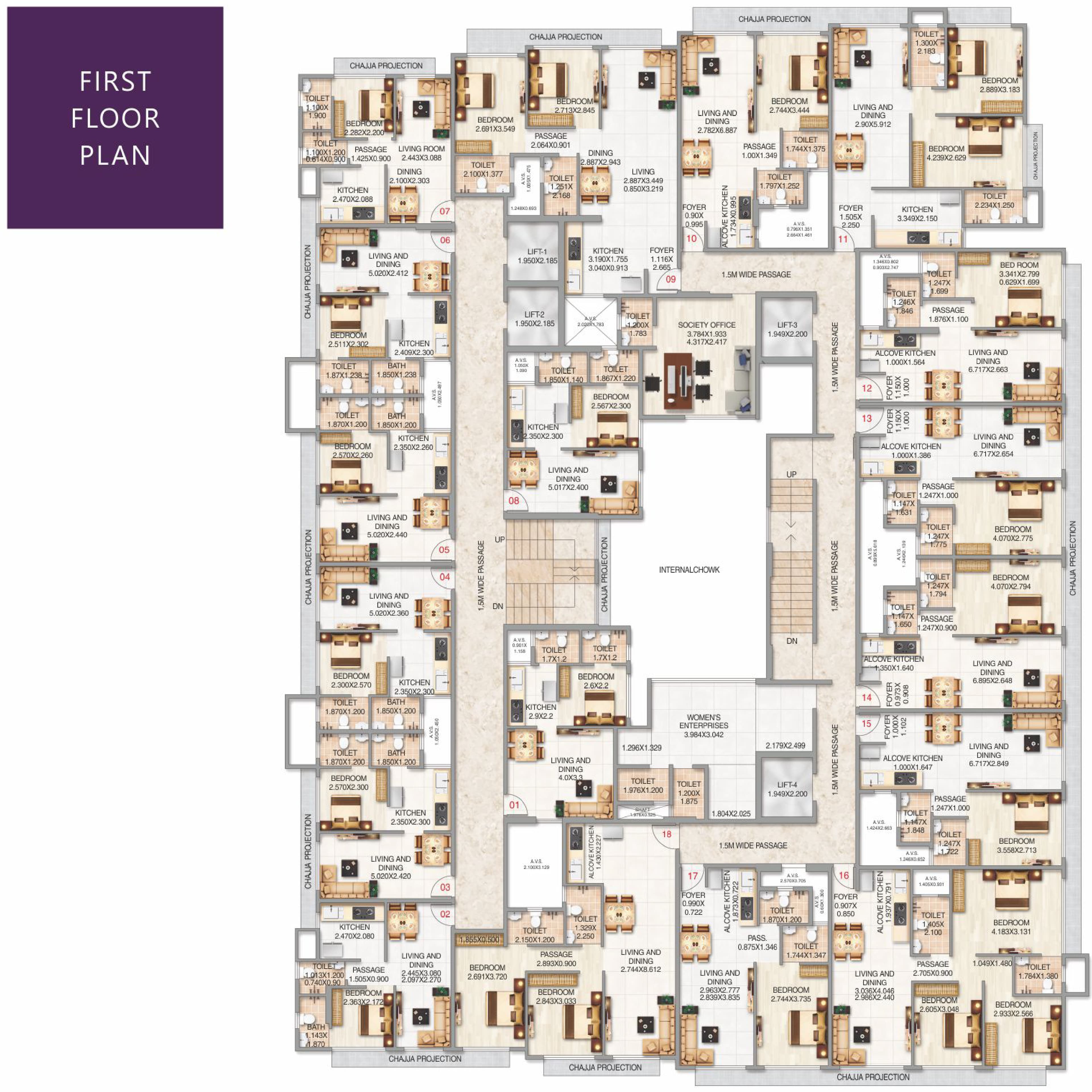 Arihant Heights floor plan 2