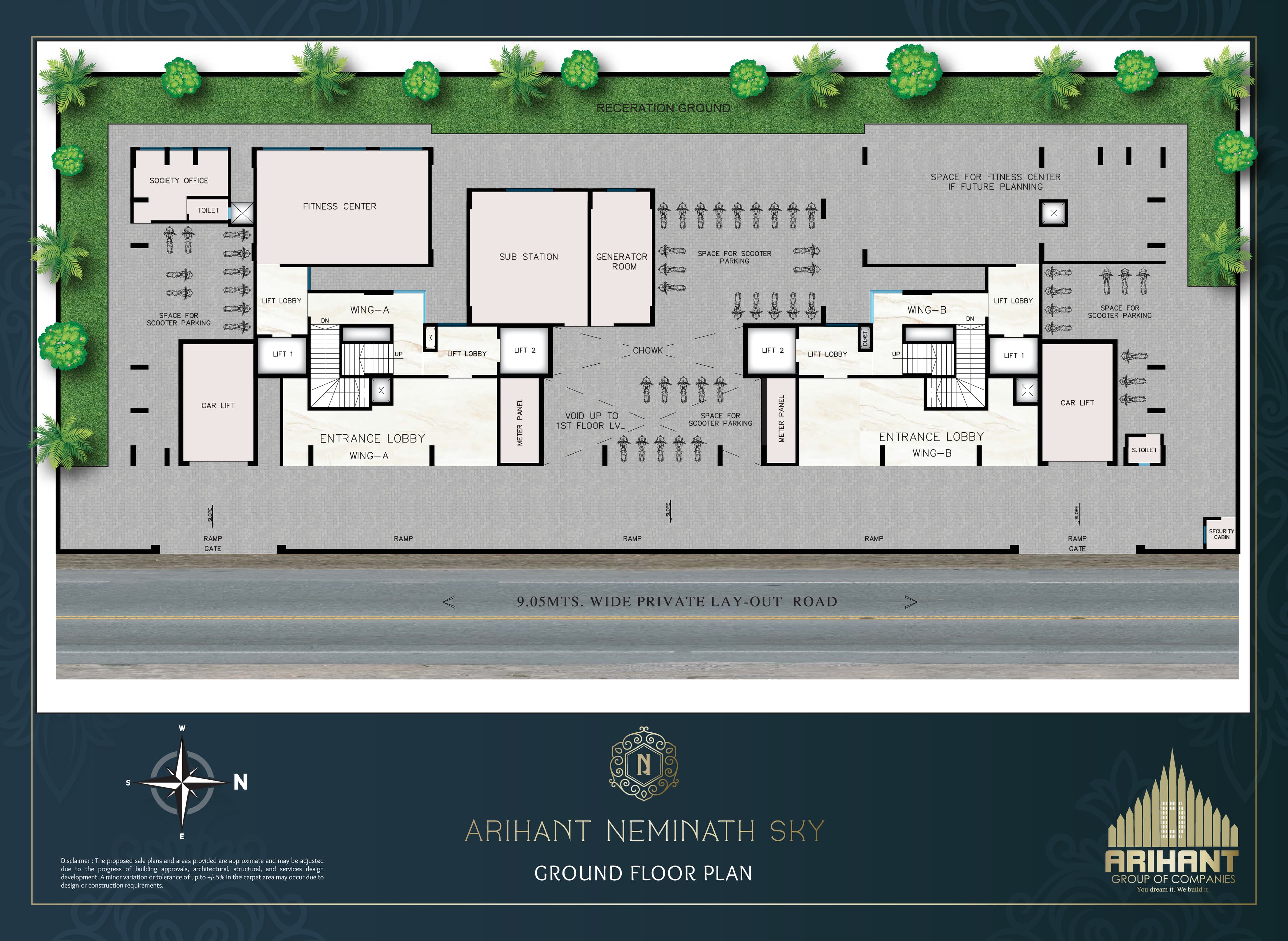 Arihant Neminath Sky floor plan 1