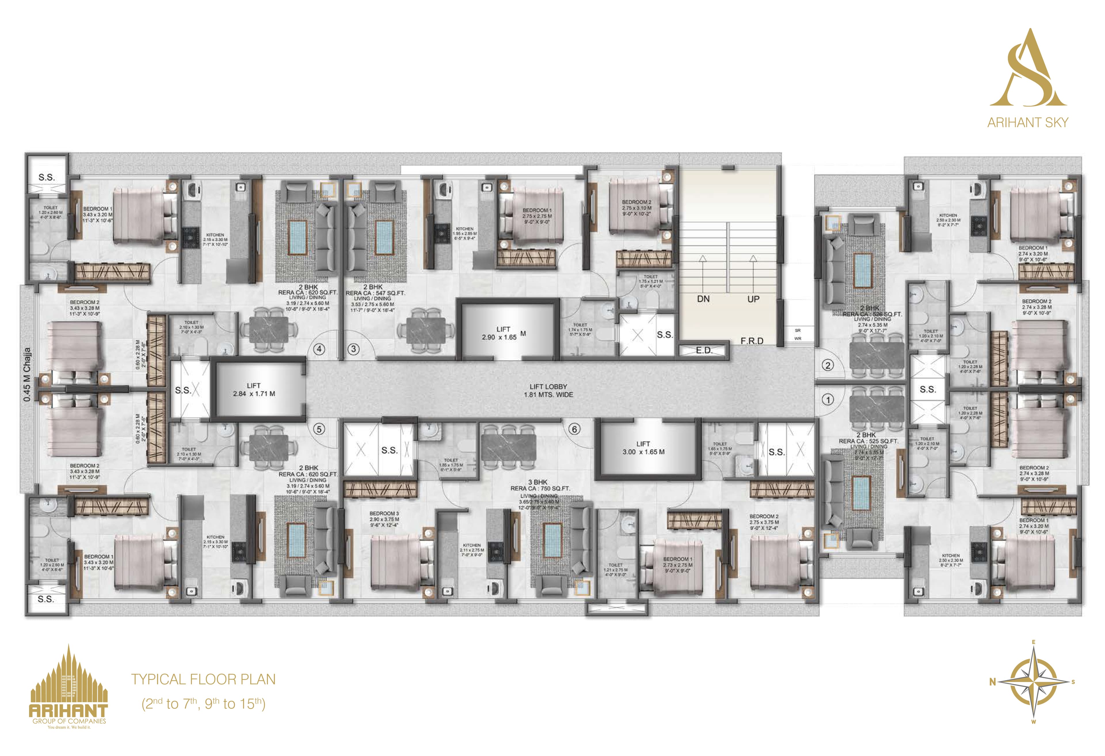 Arihant Sky floor plan 2