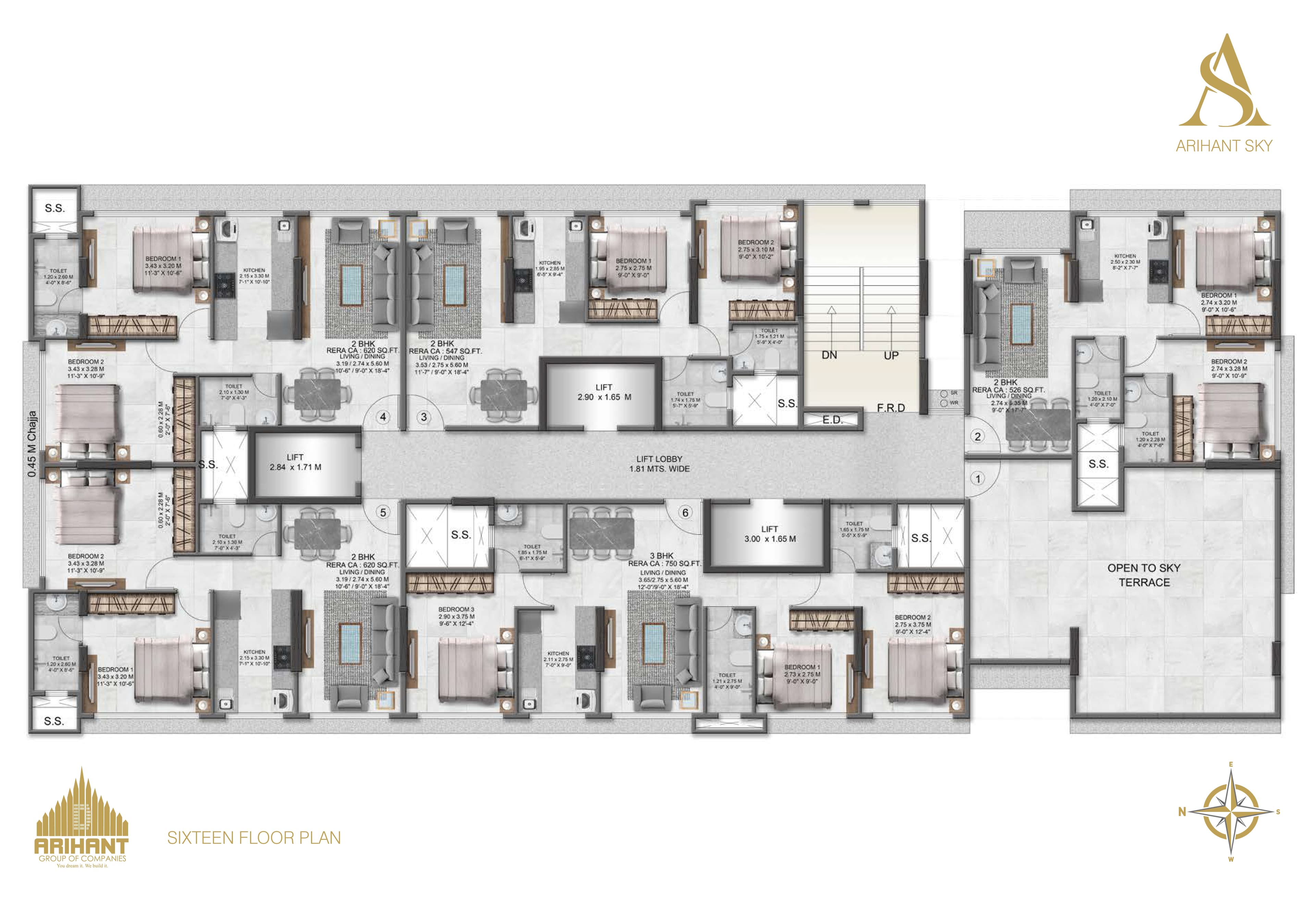 Arihant Sky floor plan 4